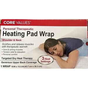 Thera Care Personal Therapeutic Shoulder & Neck Heating Pad Wrap - 18in x 15.5in